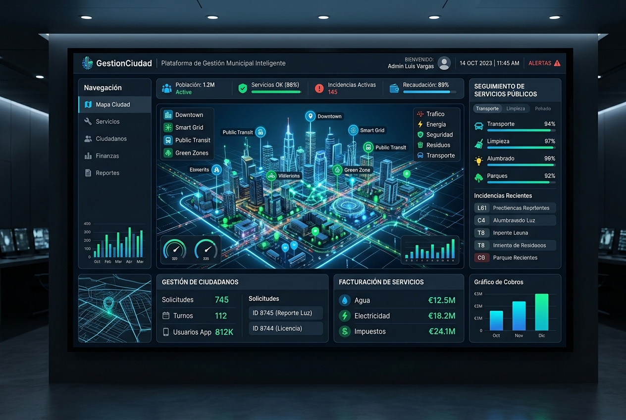 GestionCiudad Dashboard